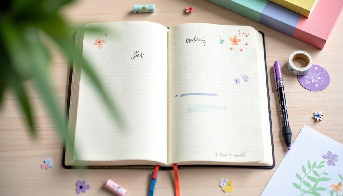 Des éléments de bullet journal pour illuminer vos pages : idées concrètes et méthodes