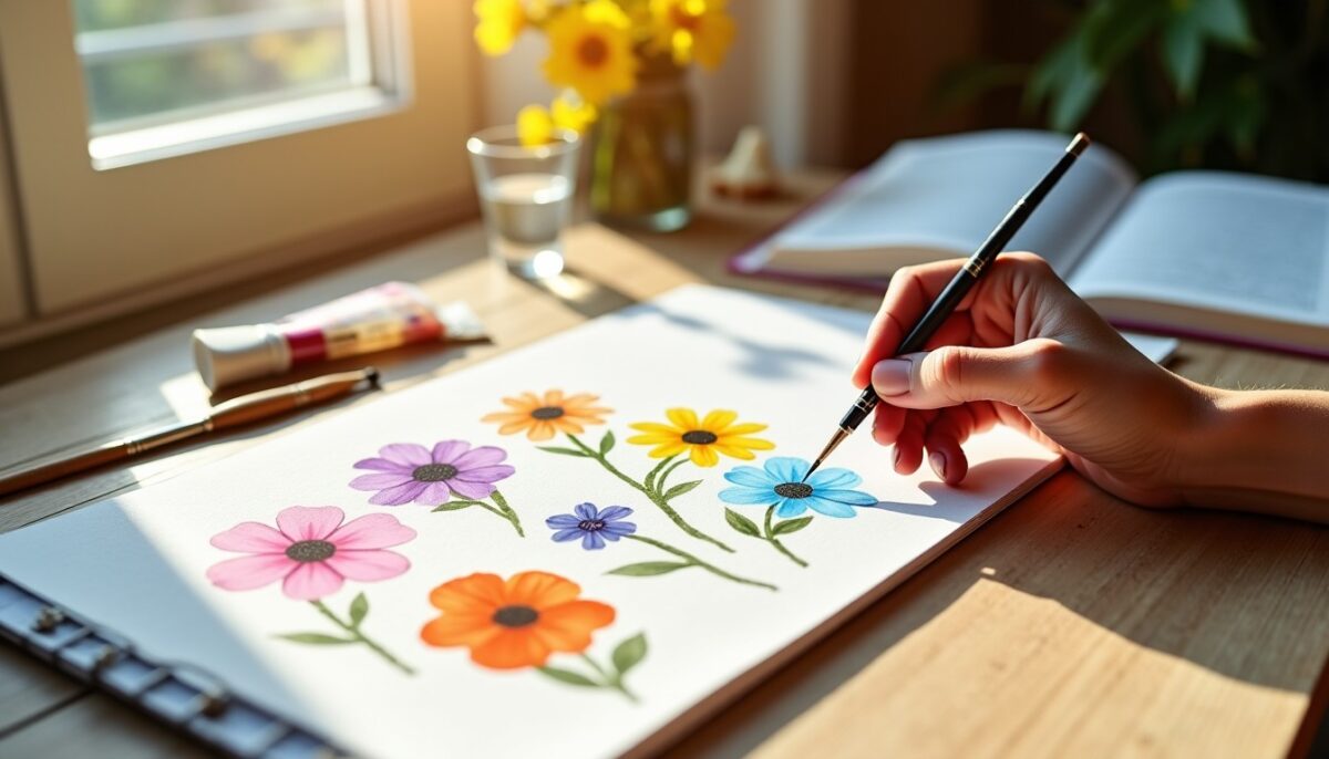 5 fleurs à peindre à l’aquarelle pour débutants : un guide clair et inspirant pour progresser