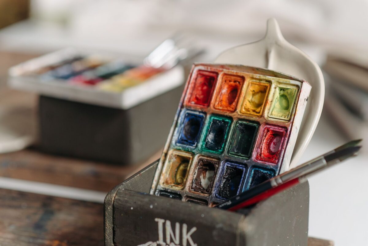 peinture aquarelle maison préparer coin peindre