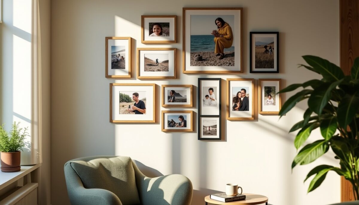 Créer un mur de photos qui raconte votre histoire : guide complet, idées et méthodes durables