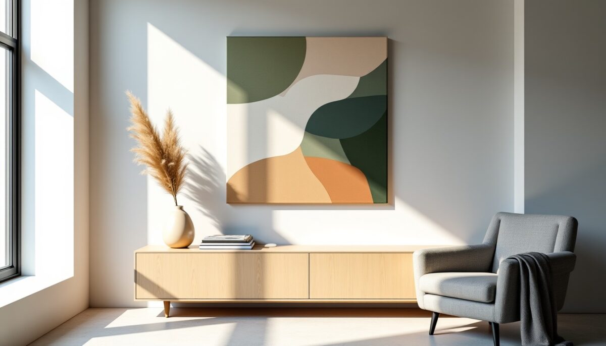 Peinture abstraite : intégrer un tableau moderne et harmonieux dans votre déco intérieure