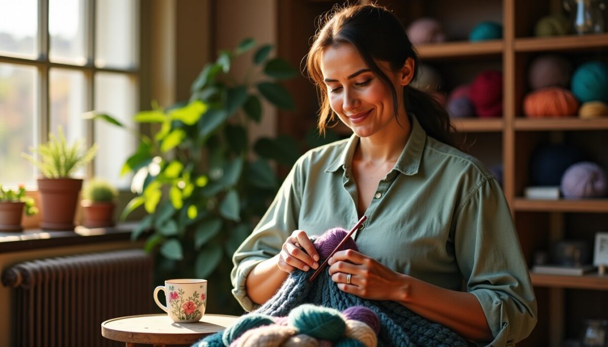 Tricoter avec lucila : idées créatives pour progresser, calmer le mental et créer des pièces uniques