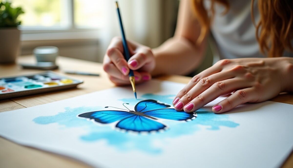 Peindre un papillon facile à l’aquarelle : guide pas à pas pour débuter avec assurance