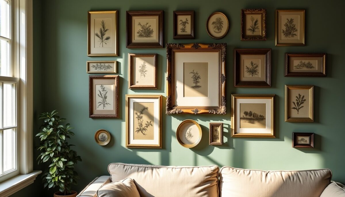 Galerie murale vintage : composez un mur harmonieux avec des cadres et pièces anciennes
