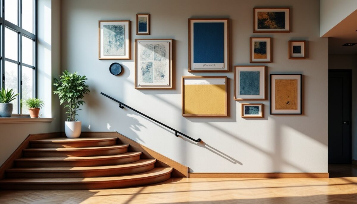 Mur de galerie pour escalier : le guide précis pour redonner vie avec style et cohérence
