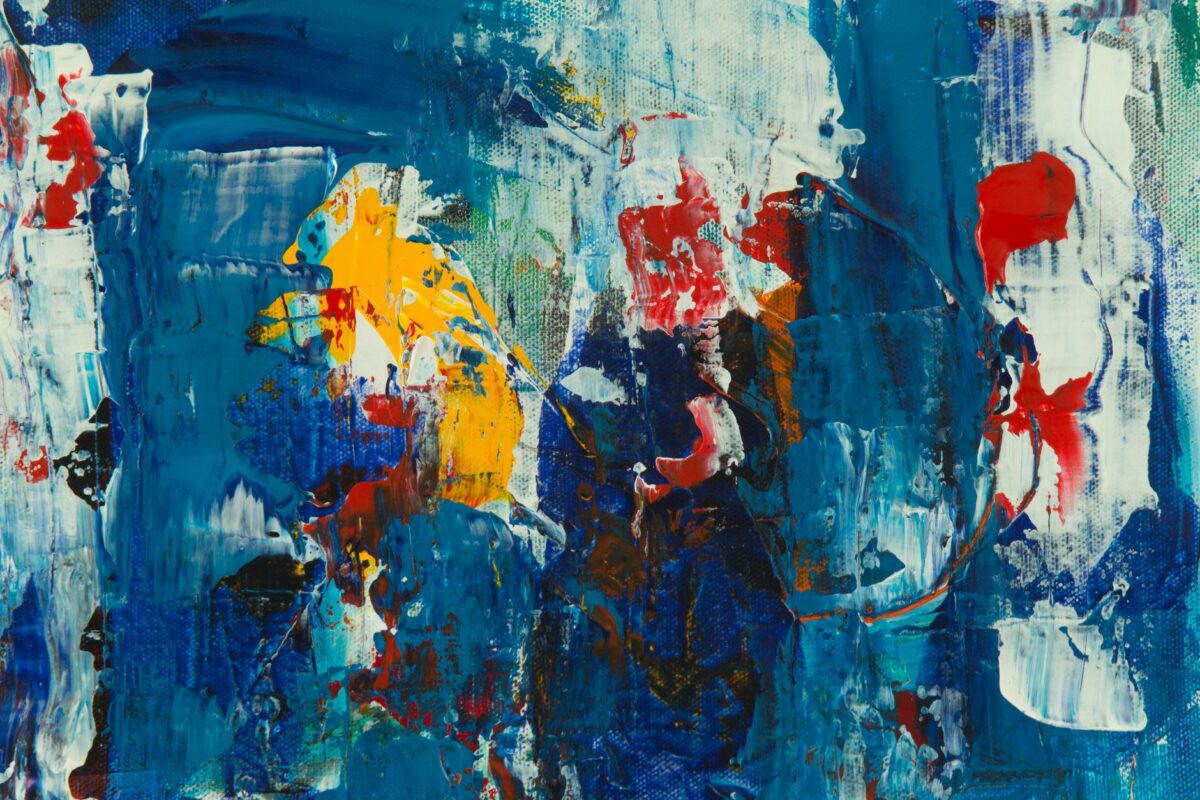 peinture abstraite intégrer placer toile