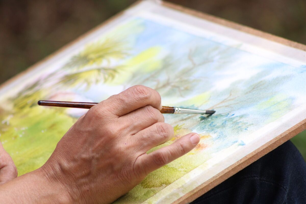 magie aquarelle lettre peindre illuminée